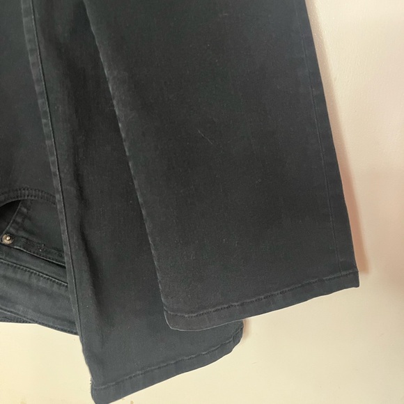 Lauren Ralph Lauren Women's Denim Jeans Sz 12 Black Mid Rise Straight Leg - Picture 2 of 5